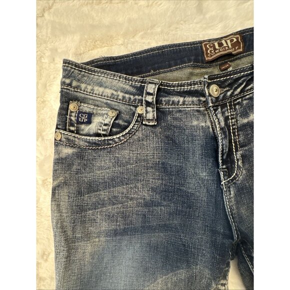 Stylish Cowgirl Tuff Women's Distressed Bootcut Denim Western Style 30x32 READ* - Picture 16 of 16